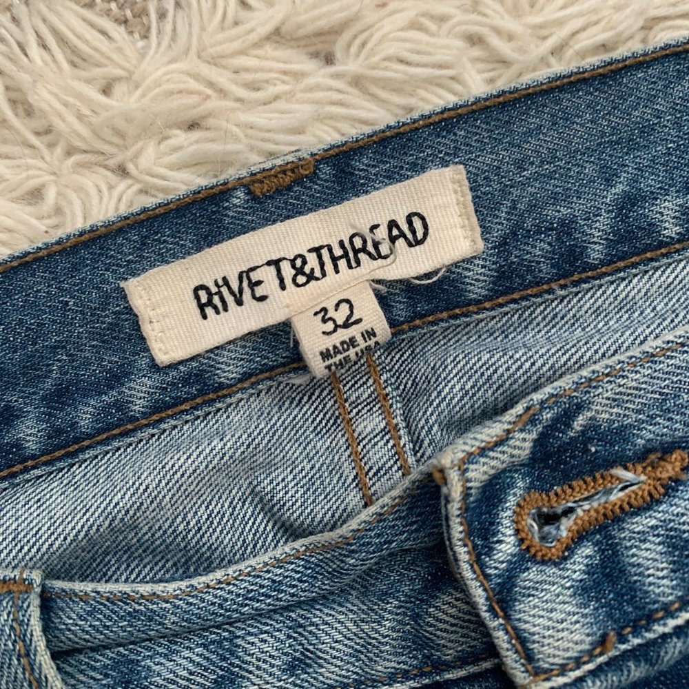 Madewell Rivet & Thread Ripped Retro Straight Jean - Picture 6 of 15
